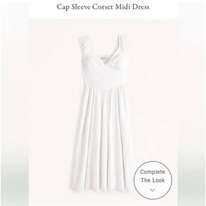 NWT Cap-Sleeve Midi Dress